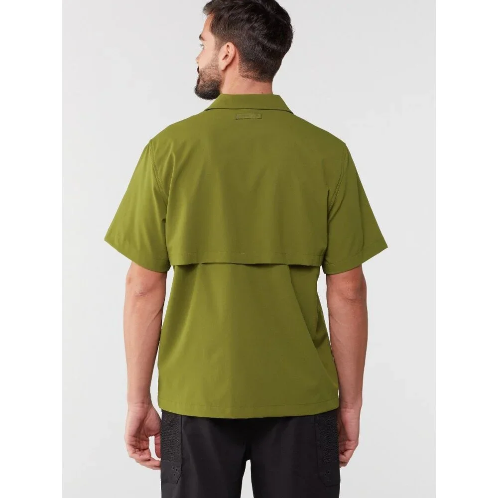 The North Face Men's‎ First Trail Short Sleeve Shirt, Forest Olive, Large